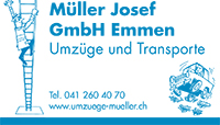 Müller Josef GmbH Emmen,  Untere Wiese 16, 6020 Emmenbrücke