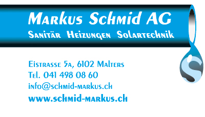 Markus Schmid AG , Sanitär Heizungen Solartechnik, Eistrasse 5a, 6102 Malters